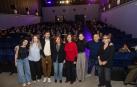 De izquierda a derecha: Marina Guerola, Pilar Palomero, Julián López, Elvira Lindo, Eulàlia Ramón, Anna Saura, Luis Alegre (director de la Muestra de Cine Español de Tudela), e Icíar Les Urra (concejala de Cultura del Ayuntamiento de Tudela)