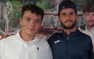 Montes y Brancaccio, con sus trofeos