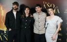 Luis Fernández, Nadia de Santiago, Víctor Elías y Nicole Wallace, en la presentación de la película en Madrid