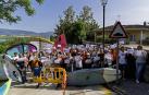 La Federación Navarra de Vela, Tierras de Iranzu y vecinos de Guesálaz se movilizaron contra el cierre del parking de Lerate