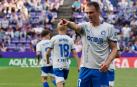 Kike García, tras su último gol al Valladolid