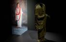 Exposición de la estatua togada de Pompelo, tal como se exhibe en el Museo de Navarra desde marzo