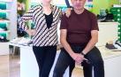 Kontxesi San Juan Elizalde y Fermín Damborena Asín, impulsora de la asociación y su actual presidente