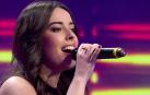 La navarra Claudia Ullate interpreta una canción durante un programa de ‘Jotalent’