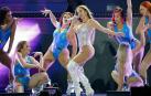 Jennifer Lopez, durante su concierto en Pontevedra