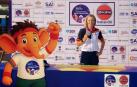 Izaskun Osés, con la medalla de plata de 1.500