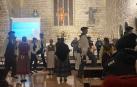 Dantzaris y txistularis, en el concierto de Sangüesa donde se honró a Juan Cruz Labeaga