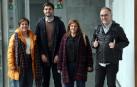 Miembros de la junta directiva del CREENA que dimitieron el pasado noviembre, esta semana en al Parlamento foral.