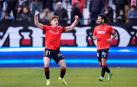 Víctor Muñoz celebra el 1-2 contra el Rayo Vallecano