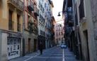 Calle Calderería de Pamplona, donde se colocará una placa en homenaje a José Luis Cano.