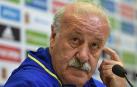 Vicente del Bosque, durante la rueda de prensa.