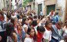 Saque de honor en Santesteban
