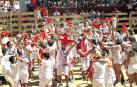 Cohete en Larraga