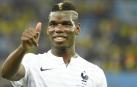 Pogba, durante un partido con la selección francesa.