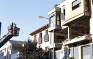 Explosión e incendio de una vivienda en la calle Fuente Canónigos, en Tudela.