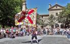 La calle San Lorenzo de Pamplona vivió ayer su jornada festiva