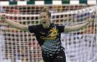 Nerea Pena celebra un gol contra Brasil.