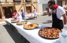 Un almuerzo cocinado y servido
