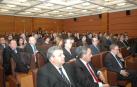 El director general del Área de Negocios de "a Caixa", Juan Antonio Alcaraz, mantuvo un encuentro con los empresarios navarros