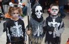 Niños disfrazados celebran Halloween en algunas localidades riberas