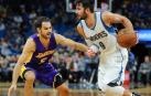 Ricky Rubio dirige la victoria contra los Lakers de Calderón