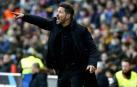 Simeone, en un partido. 
