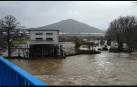 El río Larraun se desborda en Irurtzun
