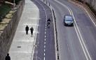El nuevo carril bici entre la plaza Recoletas  y Trinitarios se abre al uso