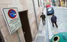 Carga y descarga en la cuesta de Santo Domingo de Pamplona.