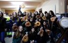 Cohete y reparto de roscos en Ribaforada