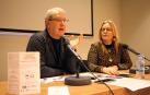 El concejal Javier Gómez Vidal y Anna Magaña.