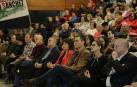 Unos 500 socialistas asisten al mitin de Pedro Sánchez en la casa de Cultura de Burlada