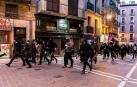 Incidentes en el Casco Antiguo de Pamplona este sábado tras una concentración contra la represión