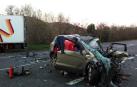 Un fallecido en Arre tras chocar de frente un coche y un camión