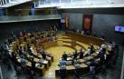 Debate sobre la derogación de la Ley de Símbolos de Navarra en el pleno del Parlamento.