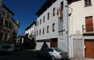 Fachada de los juzgados de Aoiz, donde no se pudo celebrar el juicio previsto por daños del rayo.