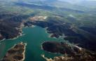 La infraestructura de regadío está transformando el paisaje. Así se ve desde el aire en su primera fase, de Itoiz a Pitillas.