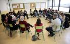 Imagen de una de las sesiones celebradas por los alumnos de la Lanzadera de Empleo de Tudela.
