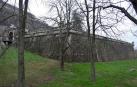 Baluarte donde se produjo la caída de ayer de la joven mexicana. Al otro lado se encuentra el portal de Francia.