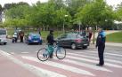 Herida leve una joven de 17 años cuando cruzaba un paso de peatones en Tudela