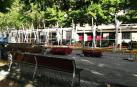 Empieza la instalación de la tómbola de Cáritas en Pamplona