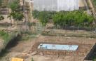 La piscina que se fue en tractor