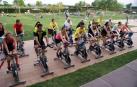 Un instante de la clase de spinning celebrada en el Termolúdico.