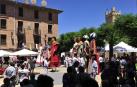 Los auroros de la Ribera Alta animaron el festejo en diferentes puntos de Marcilla. Además de los puestos de artesanía.
