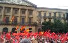 Graban la manifestación desde el Gobierno