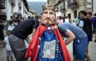 Las calles de Uharte Arakil se llenaron de familias que celebraron las fiestas de la localidad con eventos populares, gigantes y cabezudos, parrillada...