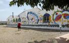Fontellas estrena su mural sobre el agua
