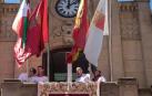 La Delegación denuncia a Bera y Olazagutia por poner la ikurriña