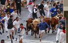Novillos y mozos se baten en un sprint a 18,4 kilómetros por hora