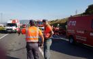 Varios heridos graves en una colisión en la N-121 en Artajona